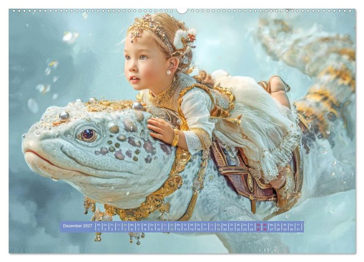 Produktbild: Als ich von einer Wasserkreatur tr&auml;umte - Fantasiewerke (hochwertiger Premium Wandkalender 2027 DIN A2 quer), Kunstdruck in Hochglanz