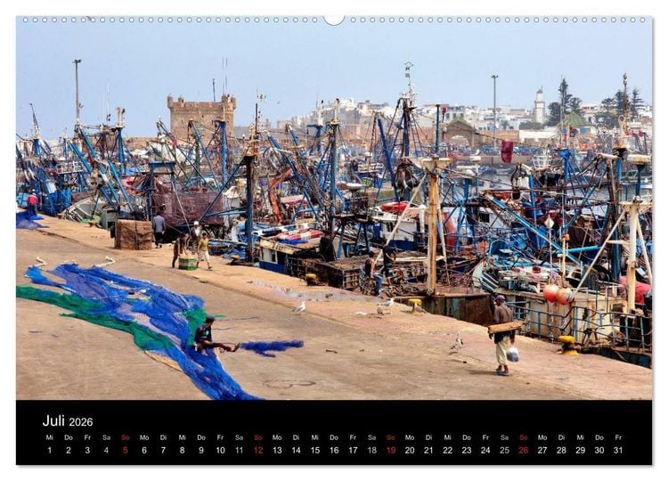Produktbild: Essaouira. Marokko (hochwertiger Premium Wandkalender 2026 DIN A2 quer), Kunstdruck in Hochglanz