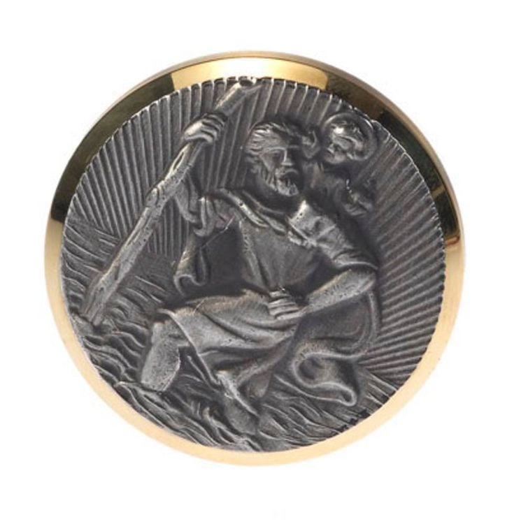 HP Autozubehör Christophorus-Plakette (Ø) 43mm Gold, Silber
