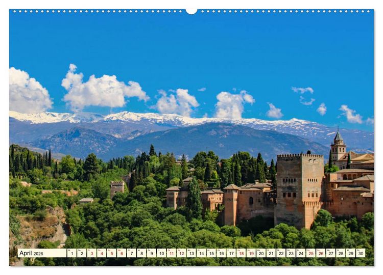 Produktbild: Idyllisches Andalusien (hochwertiger Premium Wandkalender 2026 DIN A2 quer), Kunstdruck in Hochglanz