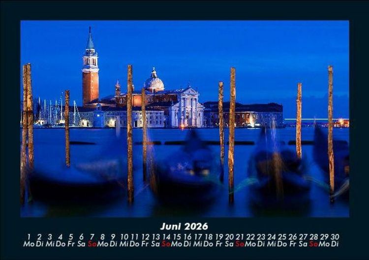 Produktbild: Venedig 2026 Fotokalender DIN A5