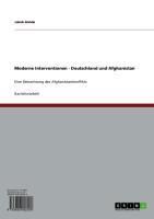 Produktbild: Moderne Interventionen - Deutschland und Afghanistan