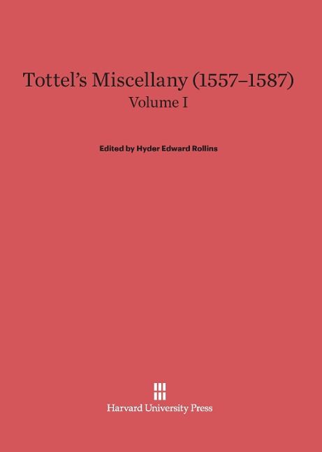 Produktbild: Tottel's Miscellany (1557-1587), Volume I