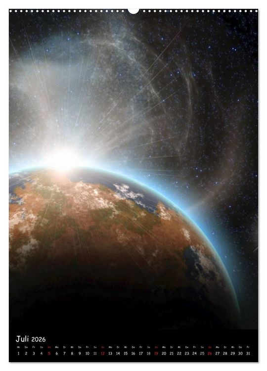Produktbild: Die Welt der Planeten (hochwertiger Premium Wandkalender 2026 DIN A2 hoch), Kunstdruck in Hochglanz