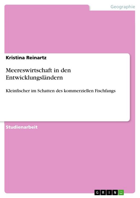 Produktbild: Meereswirtschaft in den Entwicklungsl&auml;ndern