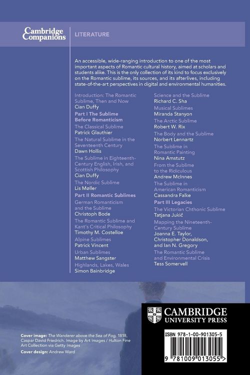 Produktbild: The Cambridge Companion to the Romantic Sublime