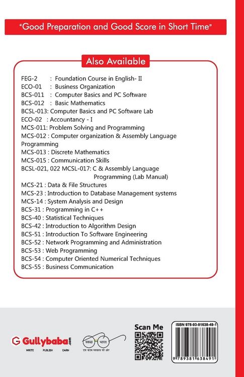 Produktbild: BCS-011 Computer Basics and PC Software