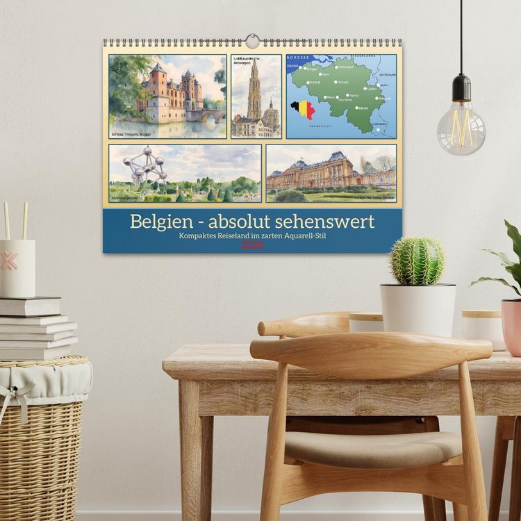 Produktbild: Belgien - absolut sehenswert (Wandkalender 2026 DIN A3 quer), CALVENDO Monatskalender