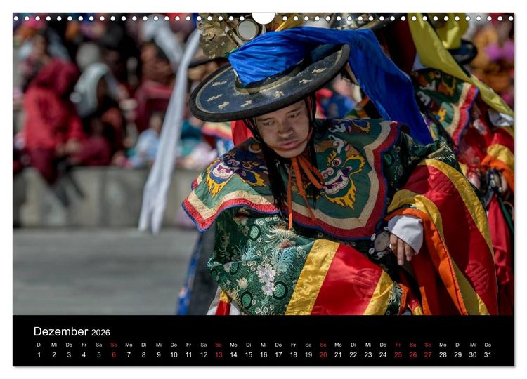 Produktbild: Bhutan - Reise durch das Land des Donnerdrachens (Wandkalender 2026 DIN A3 quer), CALVENDO Monatskalender