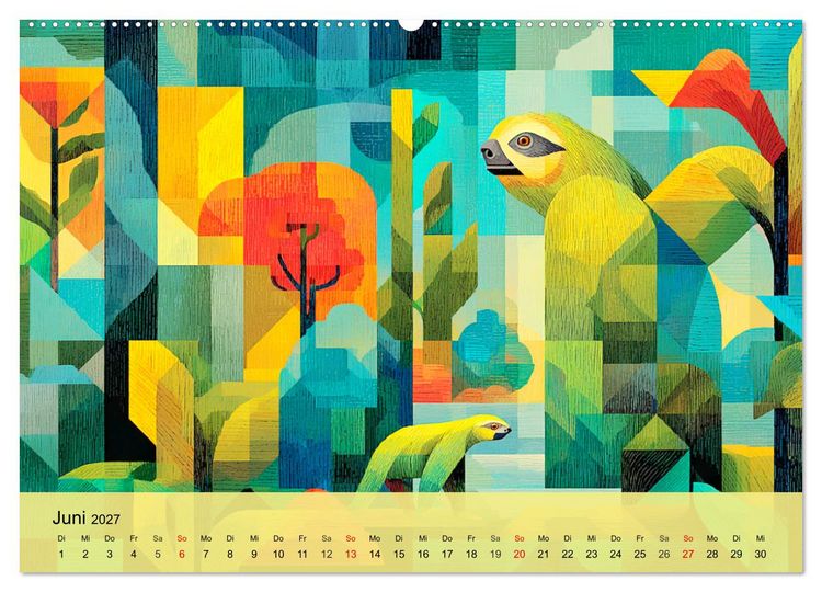 Produktbild: Leuchtender Urwald. Dschungel zwischen Form und Wildnis (hochwertiger Premium Wandkalender 2027 DIN A2 quer), Kunstdruck in Hochglanz