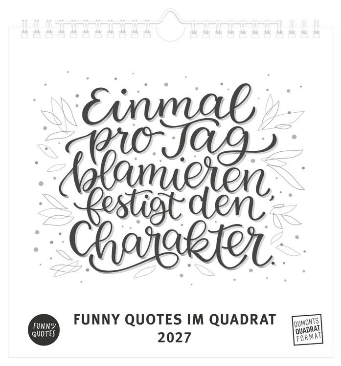 Produktbild: Funny Quotes im Quadrat 2027