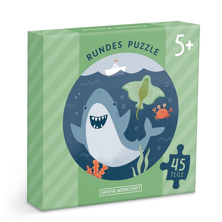 Produktbild: Rundes Puzzle Haifisch