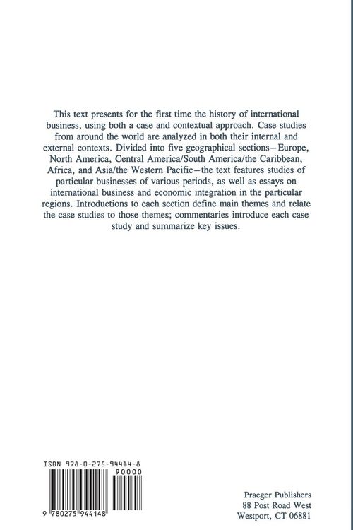 Produktbild: International Business History