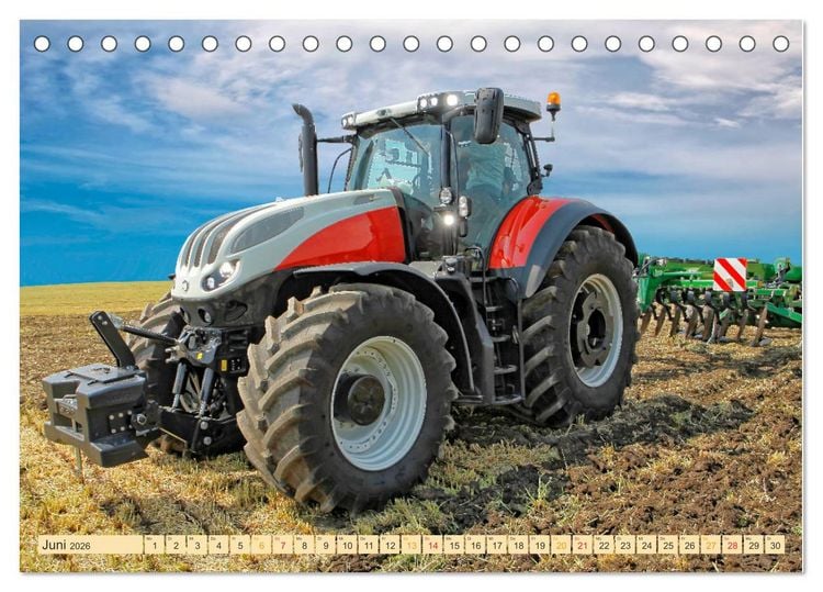 Produktbild: Traktoren - Giganten in der Landwirtschaft (Tischkalender 2026 DIN A5 quer), CALVENDO Monatskalender