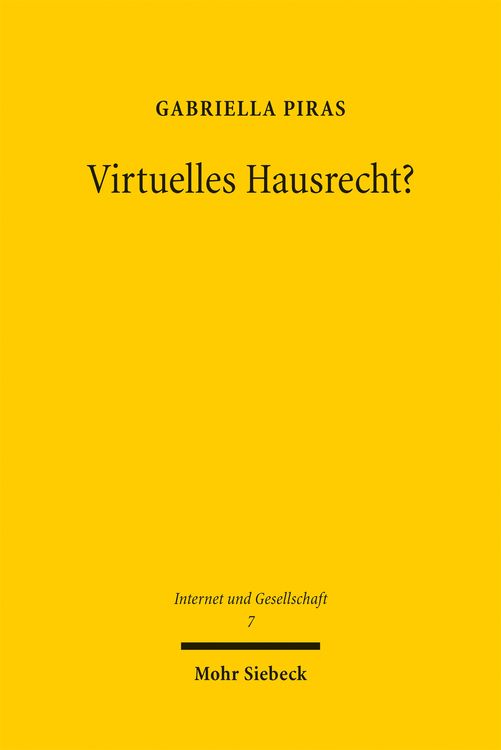 Produktbild: Virtuelles Hausrecht?