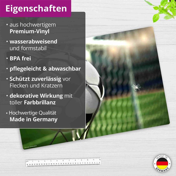 Produktbild: Cover-your-desk Schreibtischunterlage f&uuml;r Kinder Fu&szlig;ball im Tor, aus hochwertigem Vinyl , 60 x 40 cm