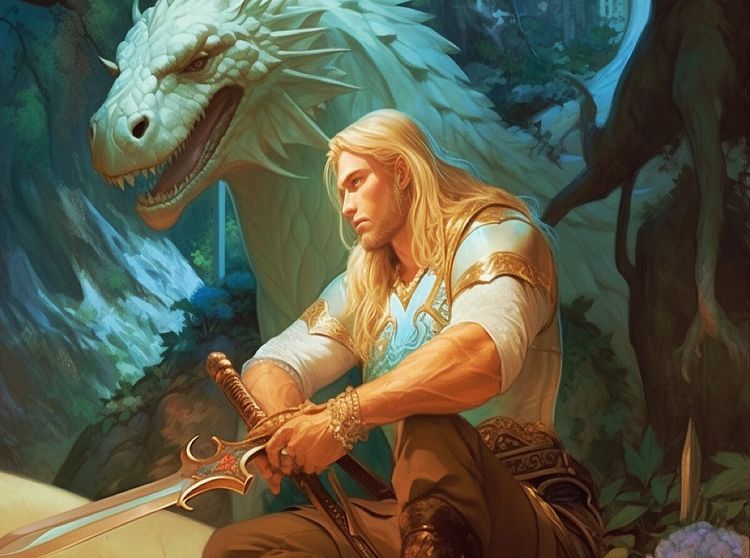 Produktbild: CALVENDO Puzzle Ein Elfenk&ouml;nig mit seinem Drachen | 2000 Teile Lege-Gr&ouml;&szlig;e 90x67cm Foto-Puzzle f&uuml;r gl&uuml;ckliche Stunden