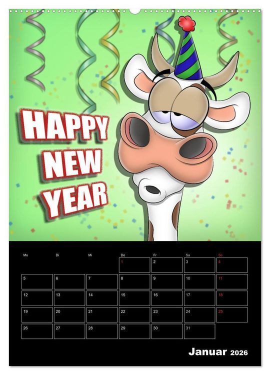 Produktbild: Cartoons - mir doch Bockwurscht (hochwertiger Premium Wandkalender 2026 DIN A2 hoch), Kunstdruck in Hochglanz