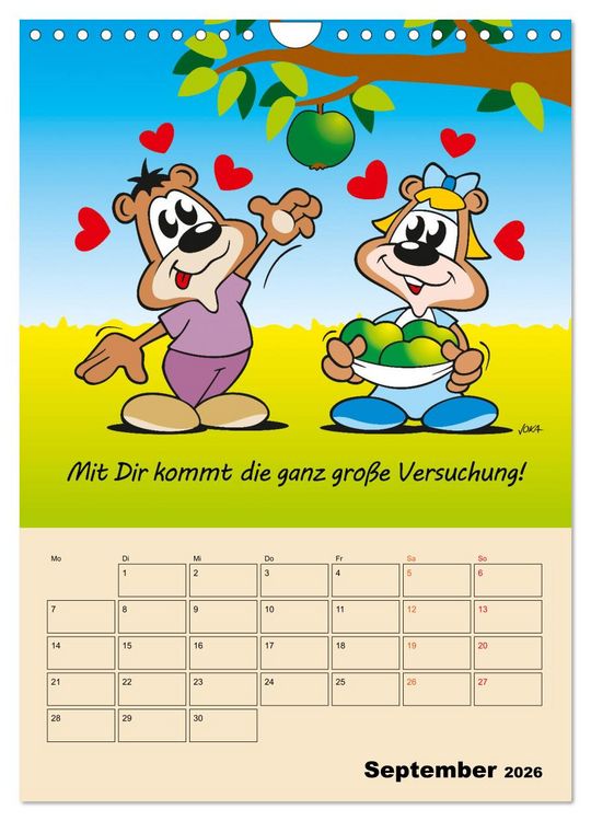 Produktbild: Ein Jahr mit Dir! (Wandkalender 2026 DIN A4 hoch), CALVENDO Monatskalender