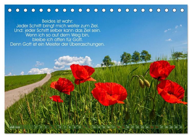 Produktbild: Funken der Hoffnung (Tischkalender 2026 DIN A5 quer), CALVENDO Monatskalender