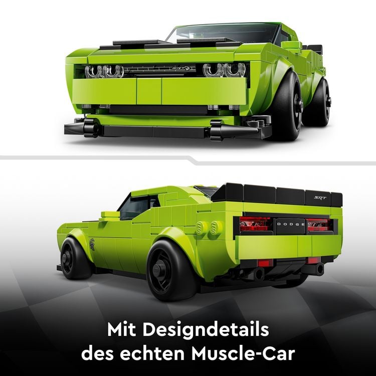 Produktbild: LEGO Speed Champions Dodge Challenger SRT Hellcat Sportwagen 77237