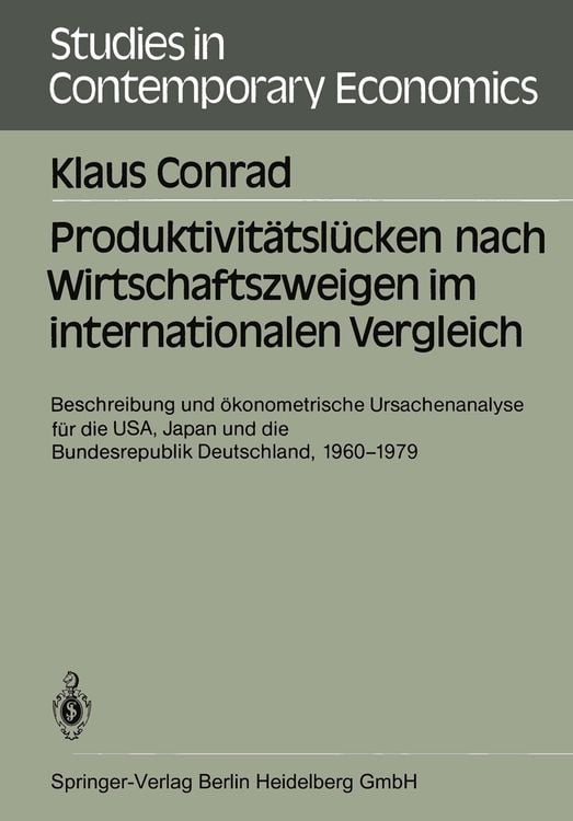 Produktbild: Produktivit&auml;tsl&uuml;cken nach Wirtschaftszweigen im internationalen Vergleich