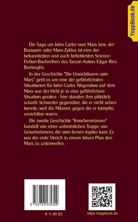 Produktbild: John Carter - Knochenm&auml;nner und die unsichtbaren vom Mars