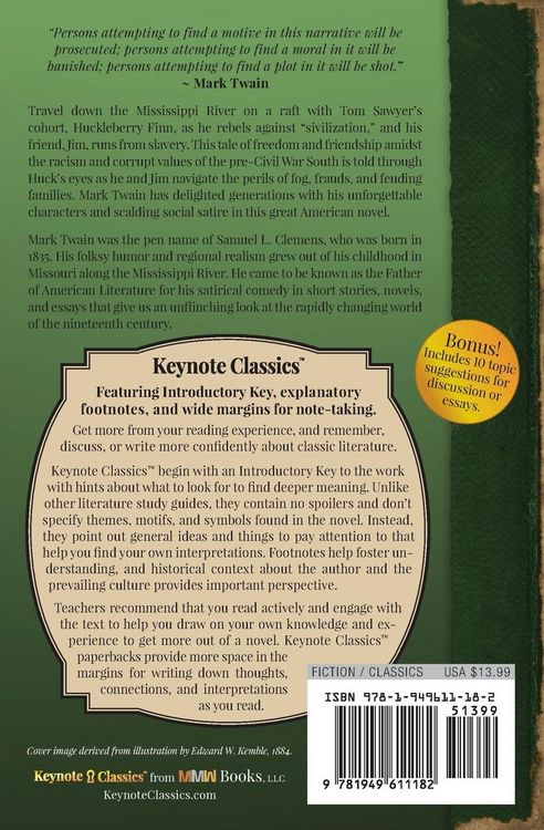 Produktbild: Adventures of Huckleberry Finn (Annotated Keynote Classics)