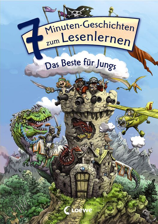 Produktbild: Lesel&ouml;wen - Das Original - 7-Minuten-Geschichten zum Lesenlernen - Das Beste f&uuml;r Jungs