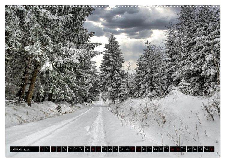 Produktbild: Landschafts-Fotografie Erzgebirge (hochwertiger Premium Wandkalender 2026 DIN A2 quer), Kunstdruck in Hochglanz