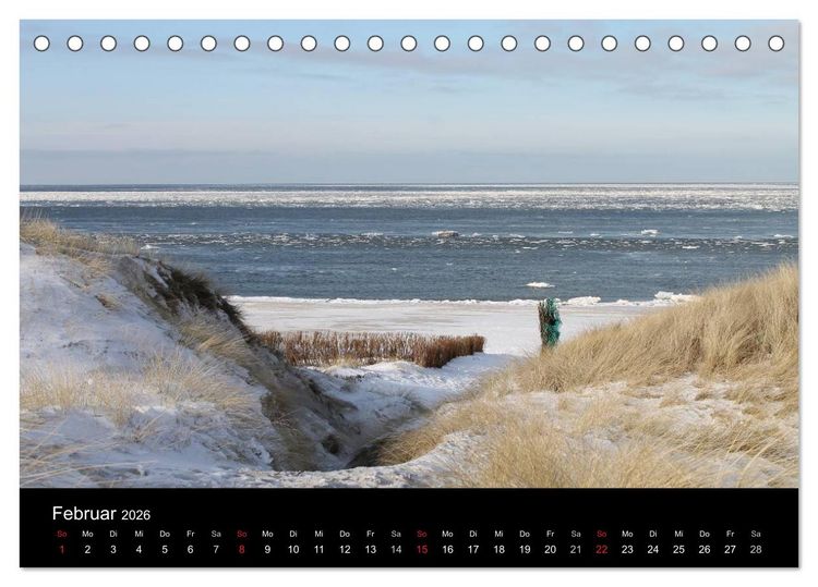 Produktbild: Sylt 2026 (Tischkalender 2026 DIN A5 quer), CALVENDO Monatskalender
