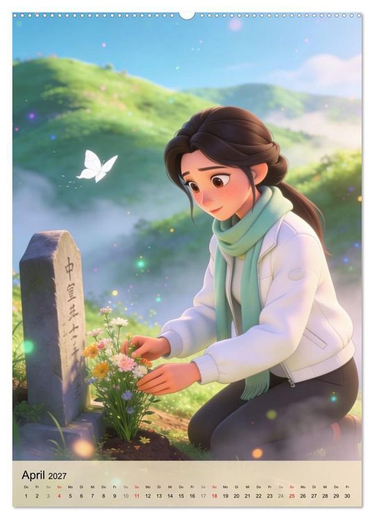 Produktbild: Herz zu Herz &ndash; China Edition (Wandkalender 2027 DIN A2 hoch), CALVENDO Monatskalender