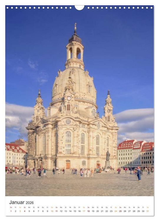 Produktbild: Highlights in Dresden (Wandkalender 2026 DIN A3 hoch), CALVENDO Monatskalender