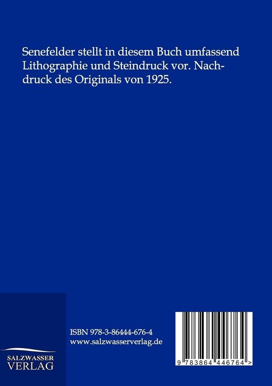 Produktbild: Lehrbuch der Lithographie und des Steindruckes