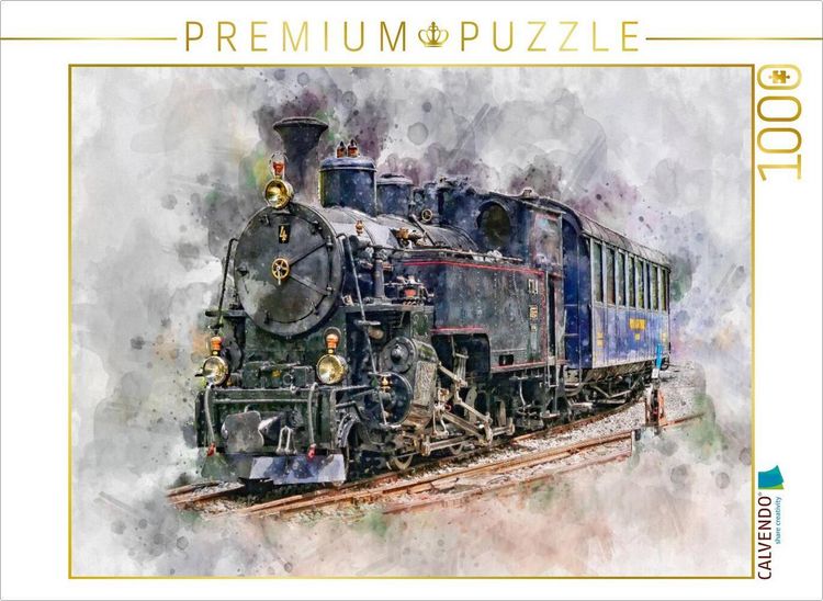 Produktbild: CALVENDO Puzzle Dampflokomotive | 1000 Teile Lege-Gr&ouml;&szlig;e 64x48cm Foto-Puzzle f&uuml;r gl&uuml;ckliche Stunden
