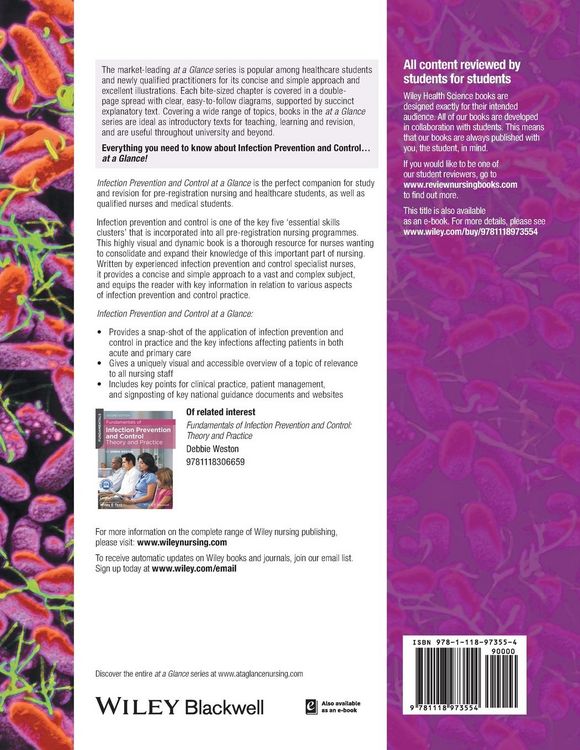 Produktbild: Infection Prevention and Control at a Glance