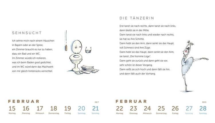 Produktbild: Heinz Erhardt: Literarischer Wochenkalender 2027