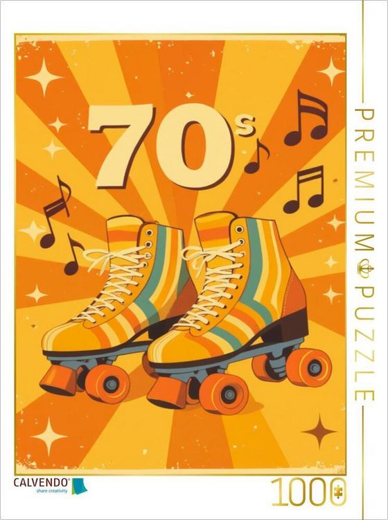 Produktbild: CALVENDO Puzzle Retro Roller Skates | 1000 Teile Lege-Gr&ouml;&szlig;e 64x48cm Foto-Puzzle f&uuml;r gl&uuml;ckliche Stunden