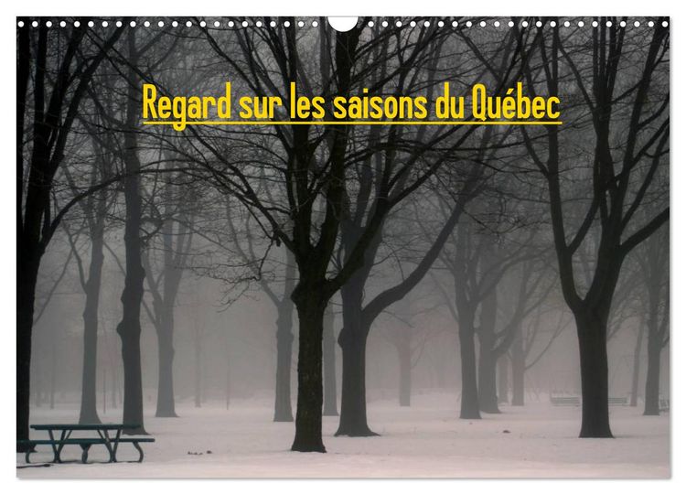 Produktbild: Regard sur les saisons du Qu&eacute;bec (Calendrier mural 2026 DIN A3 vertical), CALVENDO calendrier mensuel