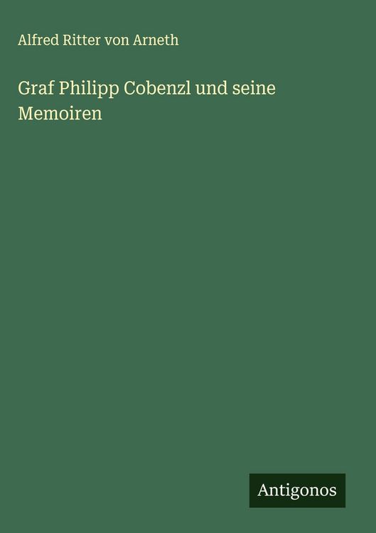 Produktbild: Graf Philipp Cobenzl und seine Memoiren