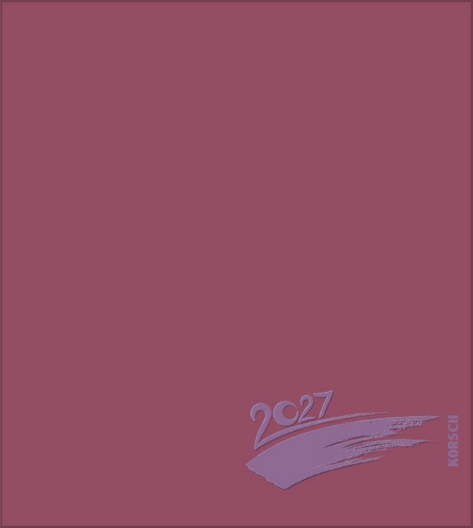 Produktbild: Foto-Malen-Basteln Bastelkalender bordeaux 2027