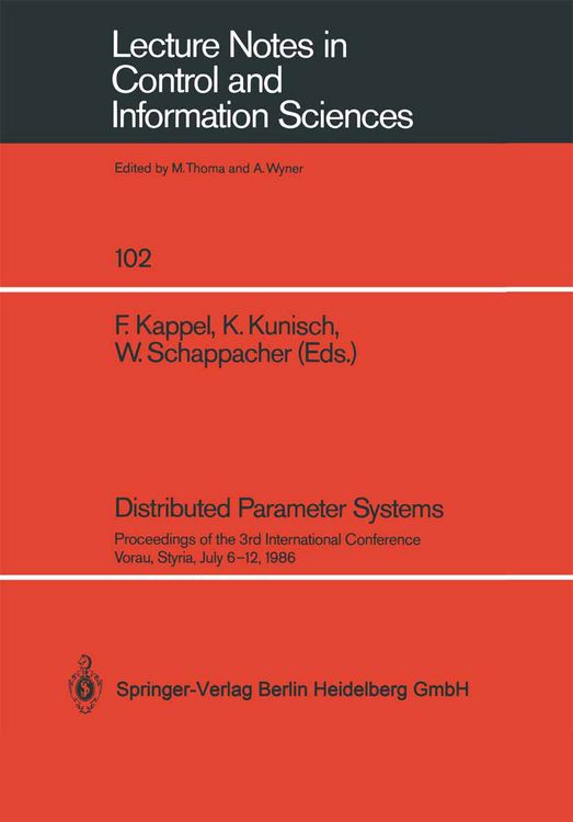 Produktbild: Distributed Parameter Systems