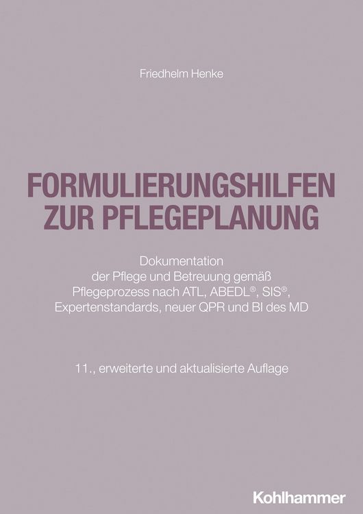 Produktbild: Formulierungshilfen zur Pflegeplanung