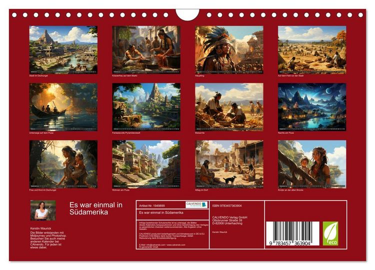 Produktbild: Es war einmal in S&uuml;damerika (Wandkalender 2026 DIN A4 quer), CALVENDO Monatskalender
