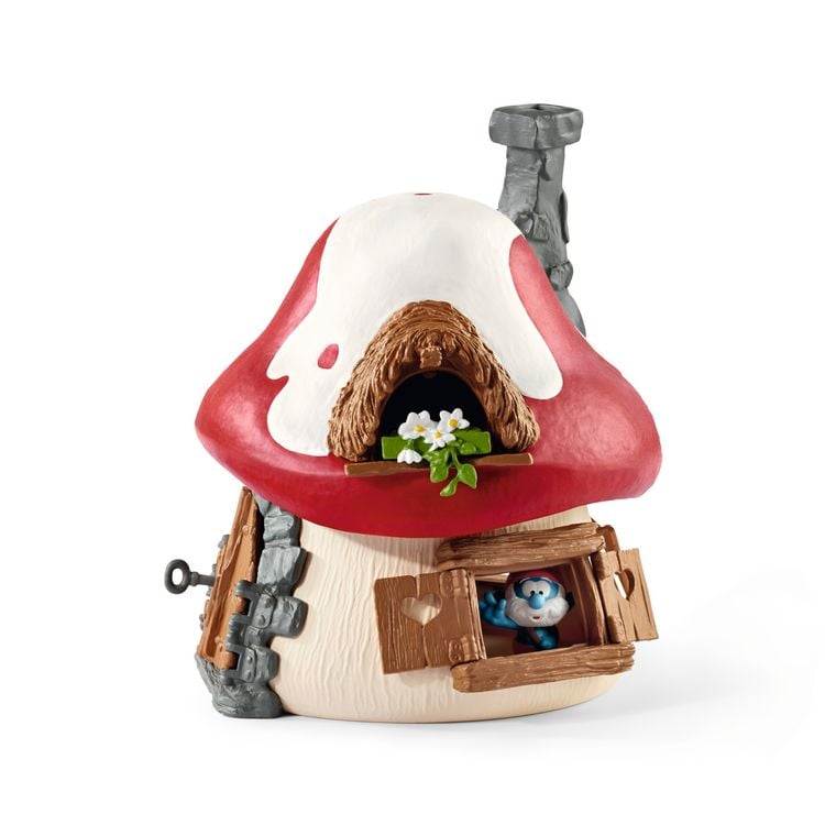 Produktbild: schleich&reg; 20803 Schlumpf Haus mit 2 Figuren