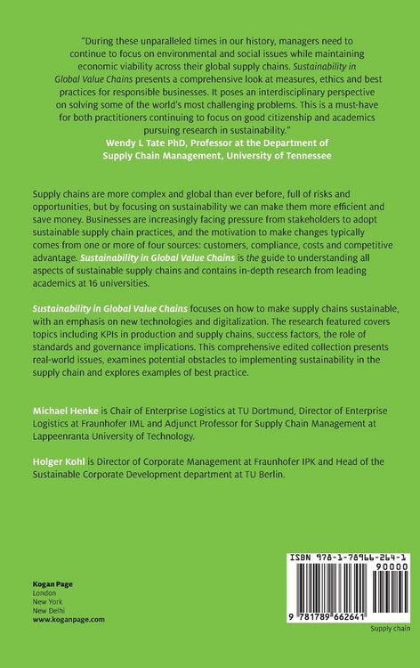 Produktbild: Sustainability in Global Value Chains