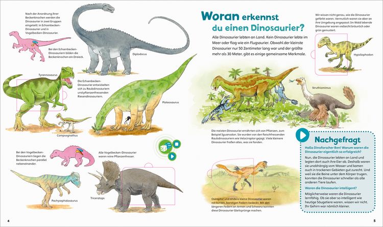 Produktbild: BOOKii&reg; WAS IST WAS Junior Komm mit zu den Dinosauriern!