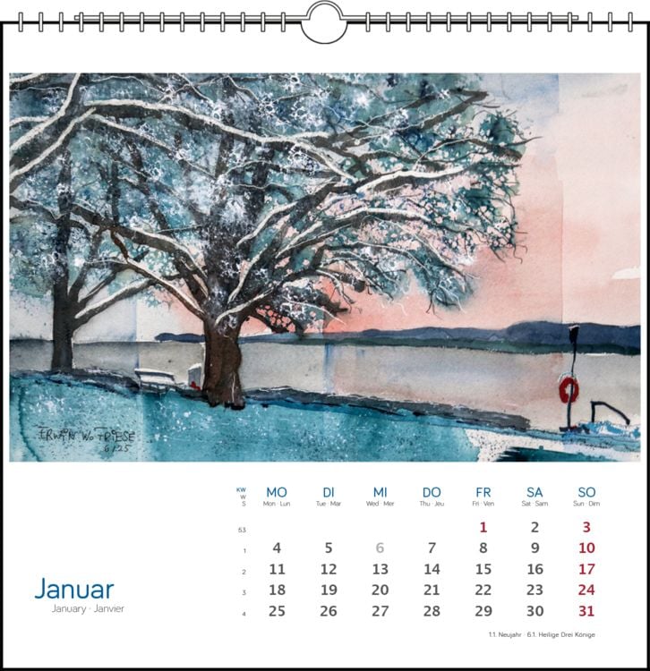 Produktbild: Bodensee Aquarell 2027