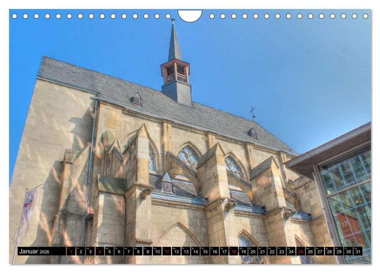 Produktbild: Kirchen in K&ouml;ln - Heilige St&auml;tten und imposante Bauten (Wandkalender 2026 DIN A4 quer), CALVENDO Monatskalender
