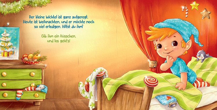 Produktbild: Die Weihnachtswichtelwerkstatt (Pappbilderbuch)